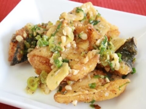 平目の醤油風味炒め